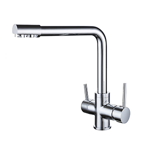 Brass 3 Way Kitchen Faucet